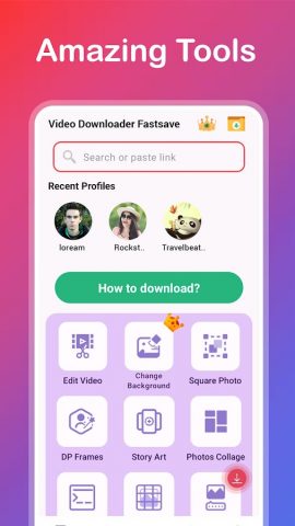Video Downloader & Editor для Android — скриншот 3
