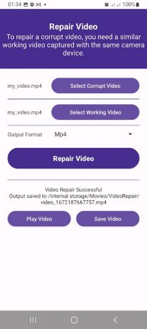 Video Repair Tool (Mp4, Flv) для Android — скриншот 3