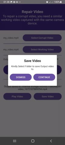 Video Repair Tool (Mp4, Flv) для Android — скриншот 5