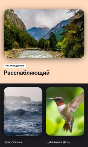 Видео и звуки природы для Android — скриншот 4