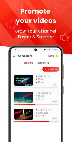 View4View: Video Views Booster для Android — скриншот 2