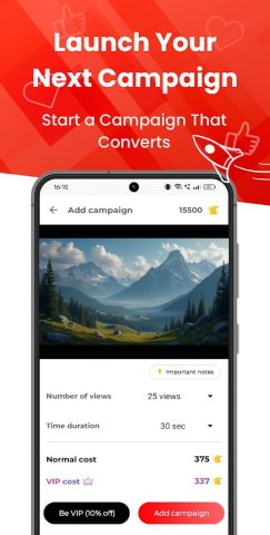 View4View: Video Views Booster для Android — скриншот 4