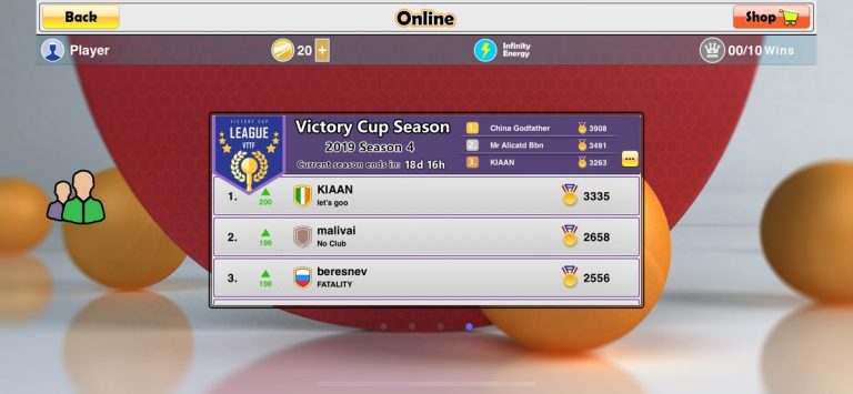 Virtual Table Tennis для iOS — скриншот 4