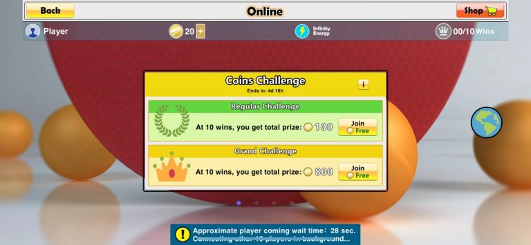 Virtual Table Tennis для iOS — скриншот 5