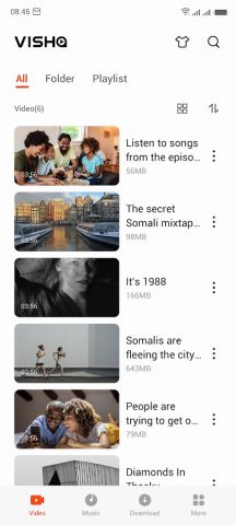 Visha-Video Player All Formats для Android — скриншот 1