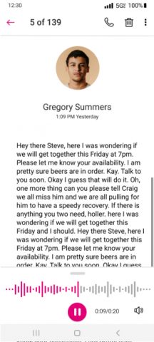 Visual Voicemail для Android — скриншот 3