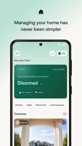 Vivint для Android — скриншот 1