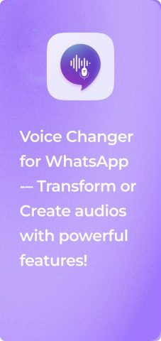 Voice changer for WhatsApp — скриншот 1
