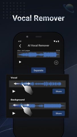 Votune — Vocal Remover для Android — скриншот 2