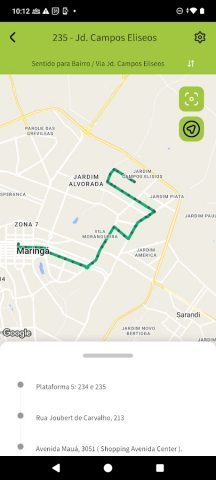 Vou de Ônibus TCCC — Maringá для Android — скриншот 4