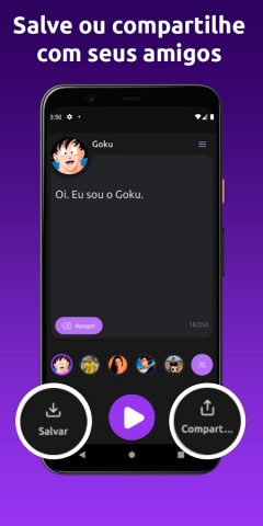 Vozes Clonadas для Android — скриншот 2
