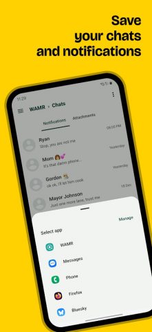 WAMR: Reveal deleted messages! для Android — скриншот 2