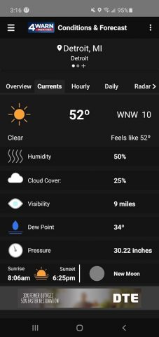 WDIV 4Warn Weather для Android — скриншот 3