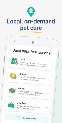 Wag! — Dog Walkers & Sitters для Android — скриншот 1