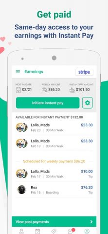 Wag! Pet Caregiver для Android — скриншот 3