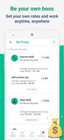 Wag! Pet Caregiver для Android — скриншот 5