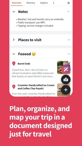 Wanderlog — Trip Planner App для Android — скриншот 2