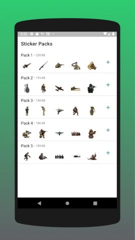 War Stickers для Android — скриншот 1
