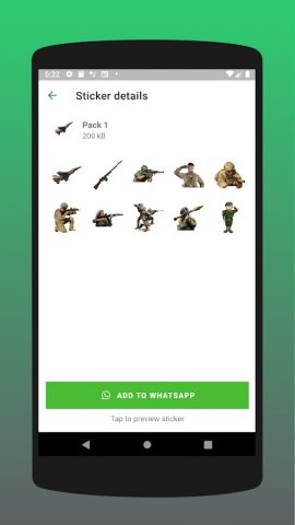 War Stickers для Android — скриншот 2
