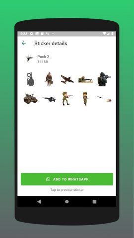 War Stickers для Android — скриншот 3