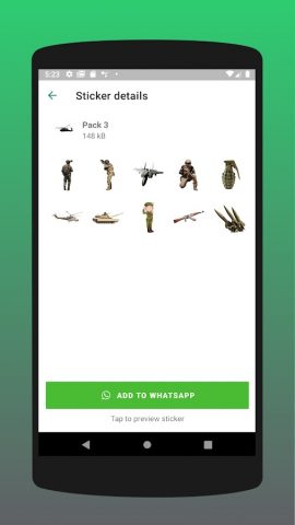War Stickers для Android — скриншот 4