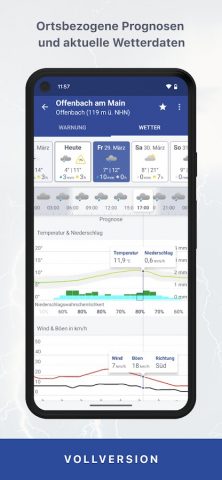WarnWetter для Android — скриншот 5