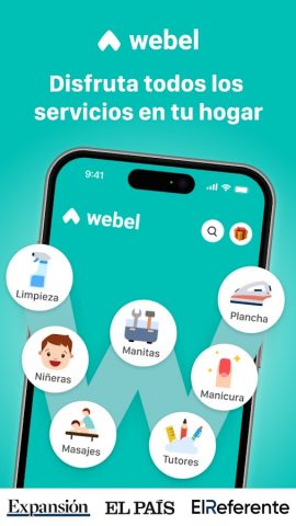 Webel – Servicios a domicilio для Android — скриншот 1