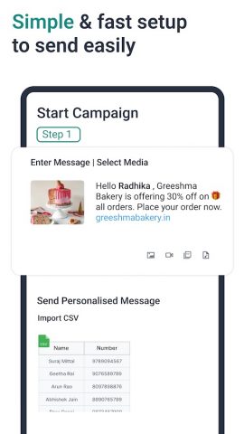 WhatsTool for bulk messaging для Android — скриншот 2