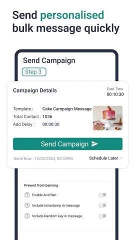 WhatsTool for bulk messaging для Android — скриншот 4