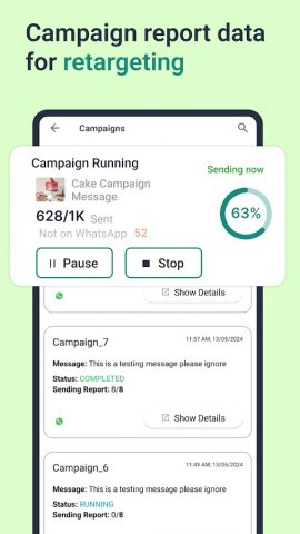 WhatsTool for bulk messaging для Android — скриншот 5