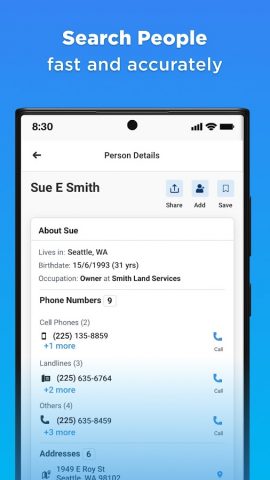 Whitepages Search, Find People для Android — скриншот 2