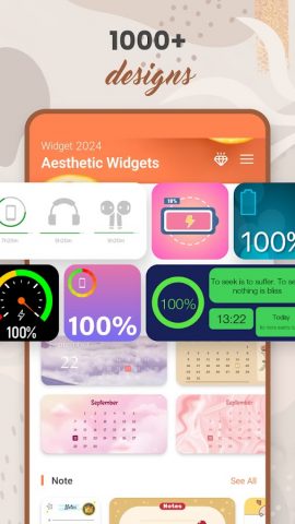 Widget 2026: Aesthetic Widgets для Android — скриншот 4
