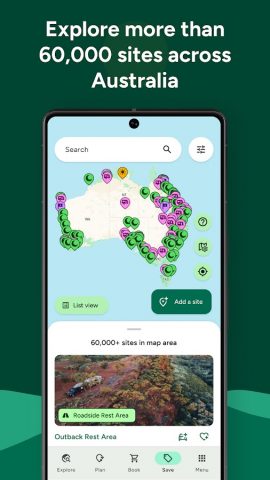 WikiCamps Australia для Android — скриншот 1