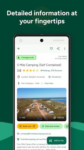 WikiCamps Australia для Android — скриншот 2
