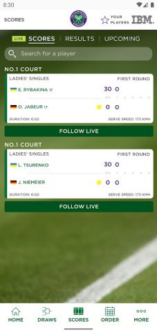 Wimbledon 2025 для Android — скриншот 3