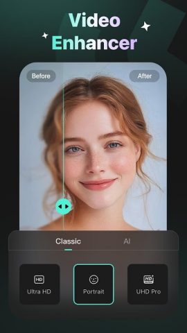 Winkit — AI Video Enhancer для Android — скриншот 1