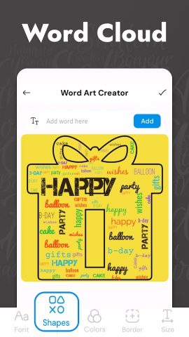 Word Art Creator — Облако слов для Android — скриншот 3