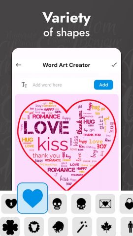 Word Art Creator — Облако слов для Android — скриншот 4