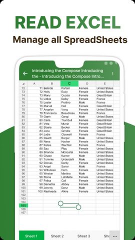 Word-Excel-PDF-PPT Docs Reader для Android — скриншот 3