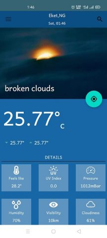 World Weather для Android — скриншот 1
