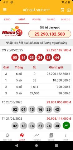 Xổ Số Minh Chính для Android — скриншот 2