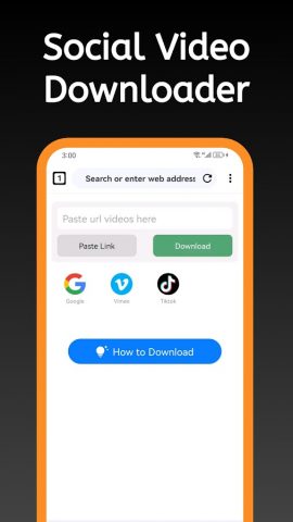 XHub Video Downloader для Android — скриншот 1
