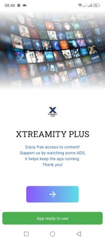 Xtreamity Plus для Android — скриншот 1
