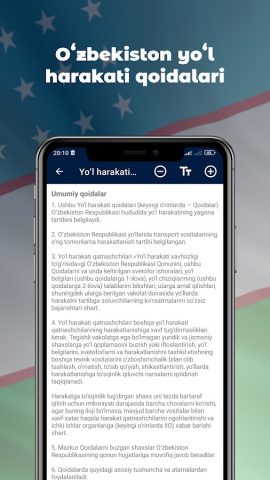 Yo’l harakati qoidalari 2025 для Android — скриншот 2
