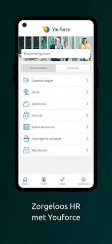 Youforce для Android — скриншот 1