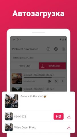 Загрузчик видео для Pinterest для Android — скриншот 3