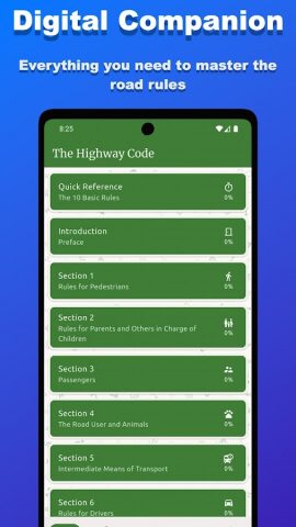 Zambia Highway Code для Android — скриншот 1