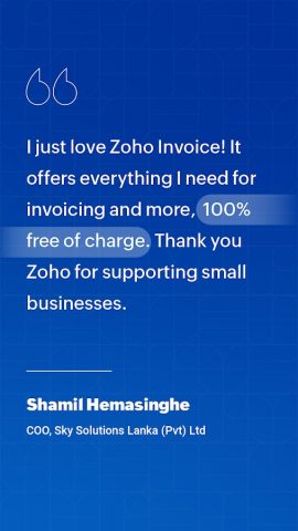 Zoho Invoice — Invoicing App для Android — скриншот 1