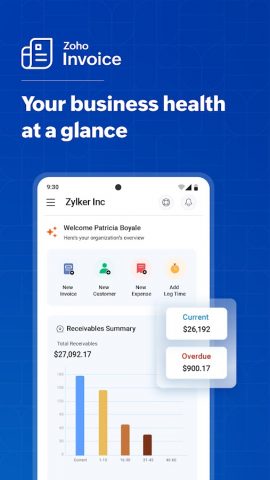 Zoho Invoice — Invoicing App для Android — скриншот 2