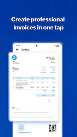 Zoho Invoice — Invoicing App для Android — скриншот 3